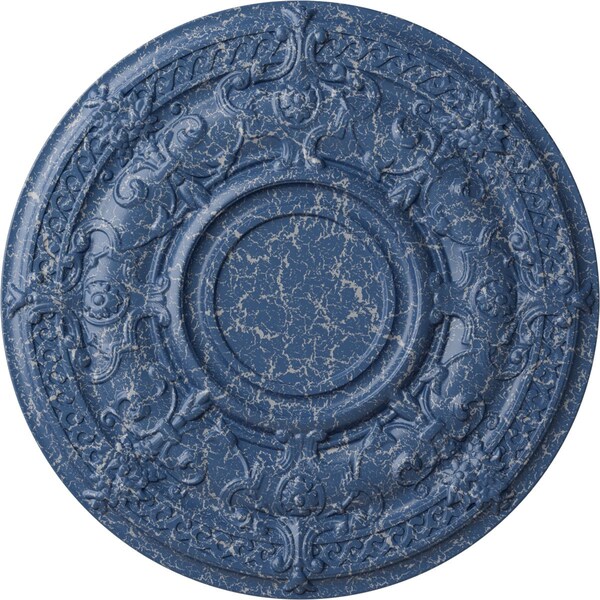 Ekena Millwork Dauphine Ceiling Medallion (Fits Canopies up to 13 1/4"), 33 7/8"OD x 1 3/8"P, Americana Crackle CM33DAAMC - main